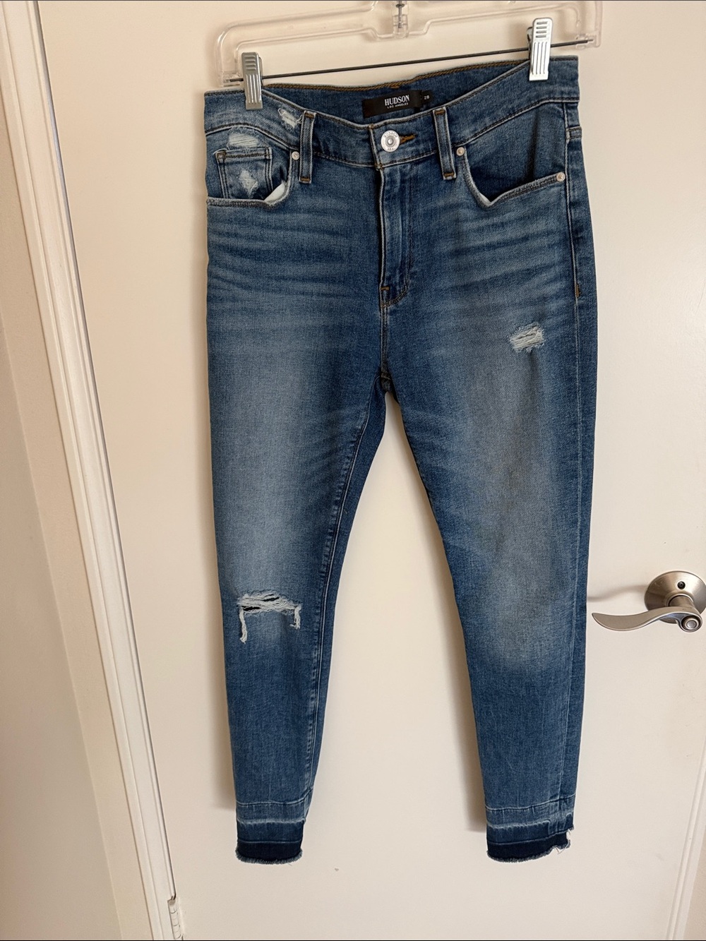 Hudson Jeans Women's Nico Distressed Ankle Skinny Jeans